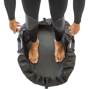 Wetsuit Changing Mat ‘IslandMat' Surf Mat & Wetsuit Bag CompactFolding 2 IN 1 Design - WATERPROOF 5000X TECHNOLOGY Prevents Water Leaking Inside Your Car & Keep You & Your Surfing Accessories Clean