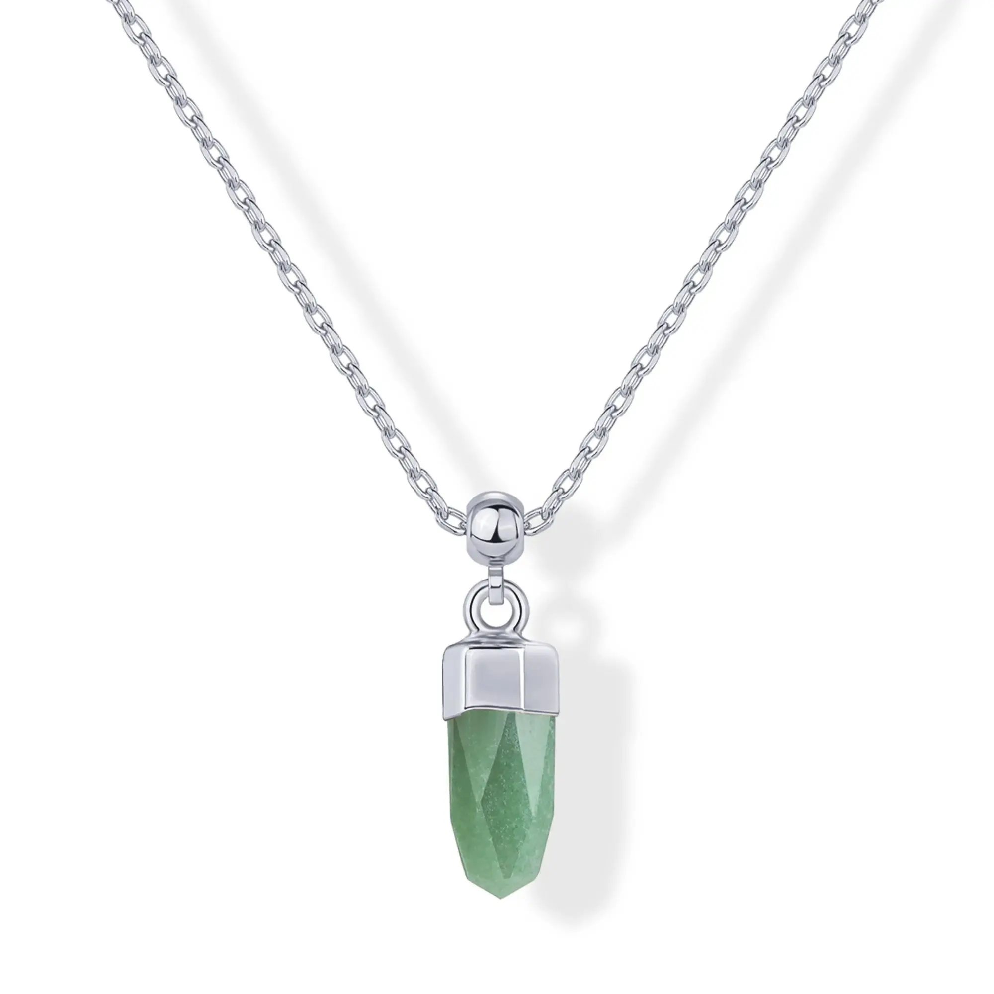 Aventurine Crystal - White Gold
