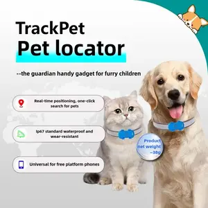 TrackPet Pro5G GPS Dog Tracker with 7-Day History IP67 Waterproofweighs about38 grams! Never lose your pet again PetTracker DogSafety SmartPetGadgets