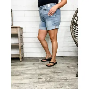 Judy Blue "Stone Cold" Cooling Tummy Control Shorts