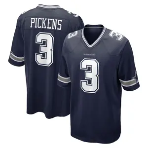 Unisex Football Cowboys Team George Pickens Game Jersey - Navy