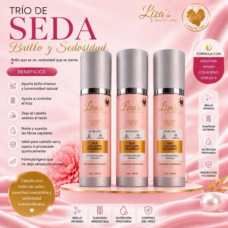 1460- Liza’s Trio Silk Collagen Hair Treatment