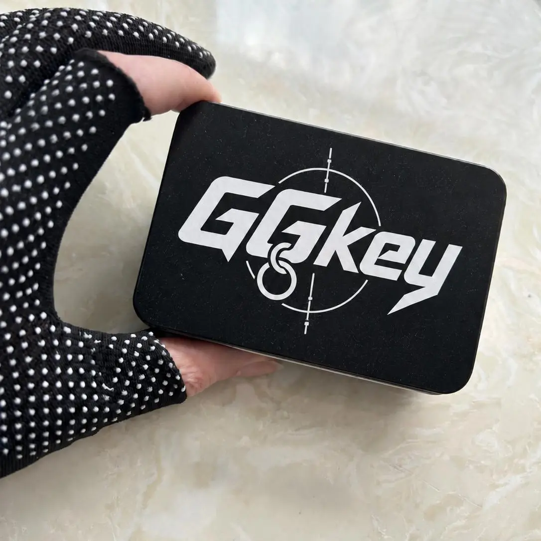 GGKey Mini Mechanical Fidget Keychain Toy, Metal Stress Relief Pocket Toy, Collectible Gift