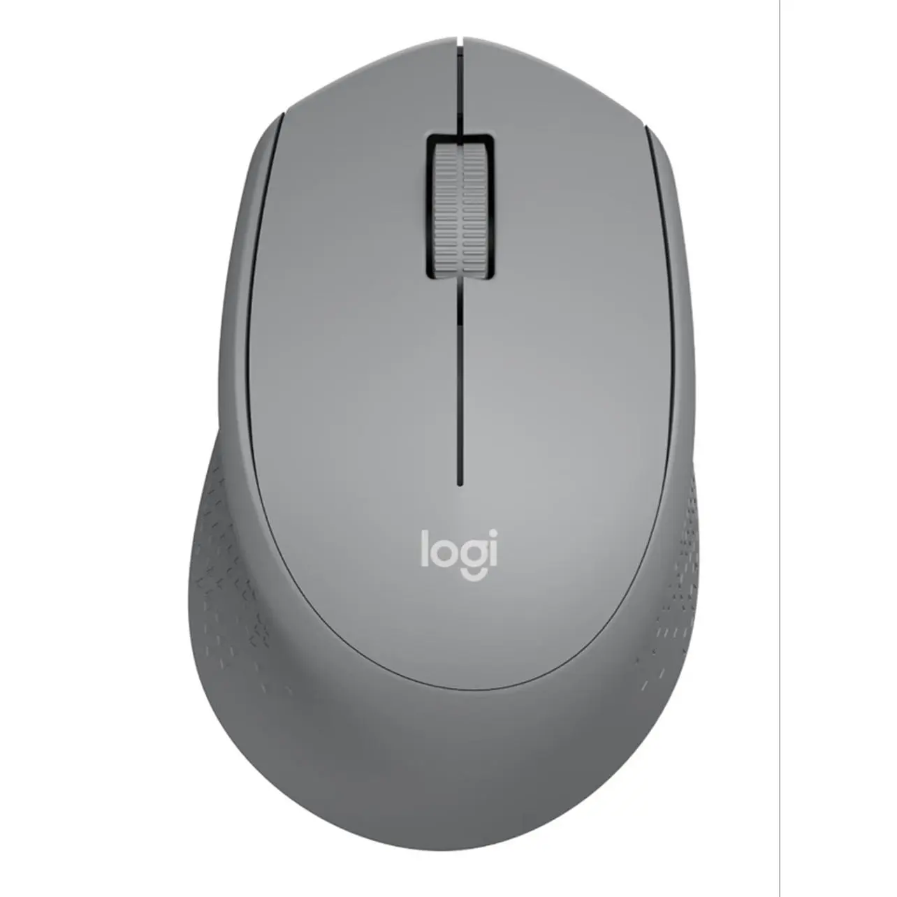 Logitech M330 Silent Plus Full Size 2.4 GHz Wireless Mouse - Grey Color. Silent, lightweight, 2.4 GHz USB-A Nano Receiver, 1000 dpi optical tracking, 2-year battery life, PC, Mac, laptop compatible
