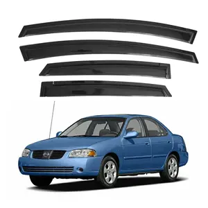 4PCS Curved Fit External Mount Side Window Visors for 2000-2006 Sentra Sedan, Automotive Rain Protection Weather Shield, Vehicle Auto Parts, Car Accessories