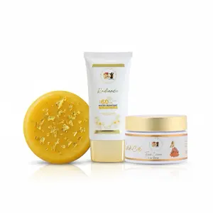 Radiance Flawless Glow Bundle - Turmeric Trio for Radiant Skin Brightening Hydrating & Smooth Results