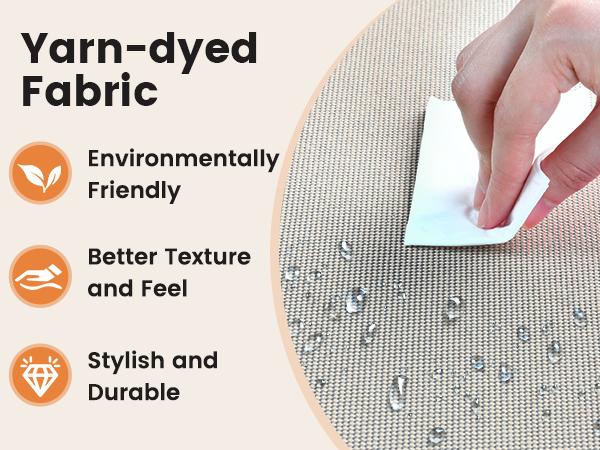 Ovios VNC Series Patio Swivel Rocking Chair 3-Piece Set with High Back Design, Spacious Armrests, Water and UV Resistant, Includes 4 High-Density Cushions