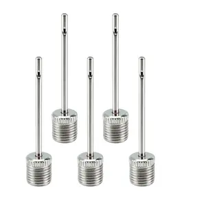 5-Piece Ball Pump Inflation Needles, Stainless Steel Air Pump Pins, Ideal for Football, Basketball, Volleyball, and All Sports Balls, Basketball Equipment