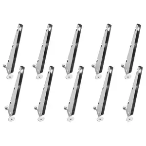 VEVOR Barbed Wire Arm, 10 Packs 14.8 in Fence Post Extender for 1.3 to 1.5 Chain Link Fences, U Bracket Design, Galvanized Steel Fence Height Extender, Protect Privacy and Prevent Pets Jumping OffVEVOR Super Brand Day