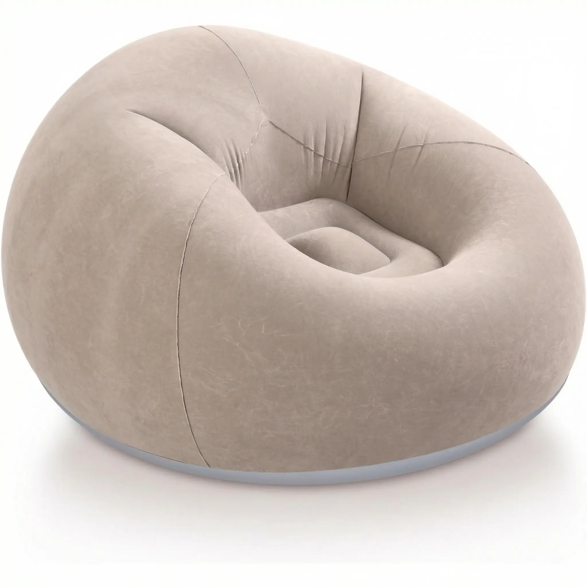 Bean Bag Chair for Kids Adults, Inflatable Chair, No Filler, Comfy, Suit for Dorm Gaming Room Indoor Outdoor, grey