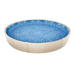VEVOR 24-ft Round Above Ground Pool Liner, Overlap Pool Liners, Standard Gauge Vinyl, 48-to-54inch Wall Height, Designed for Steel Sided Above-Ground Swimming PoolsSummervibes