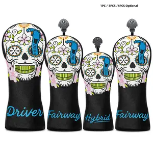 Cobra Mask Design Style Golf Club Covers for Driver, Fairway, Hybrids, Head Covers for Golf Clubs, Funny Driver Headcover, Unisex