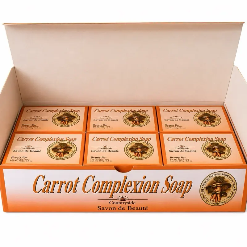 12 pcs Carrot complexion soap 125g