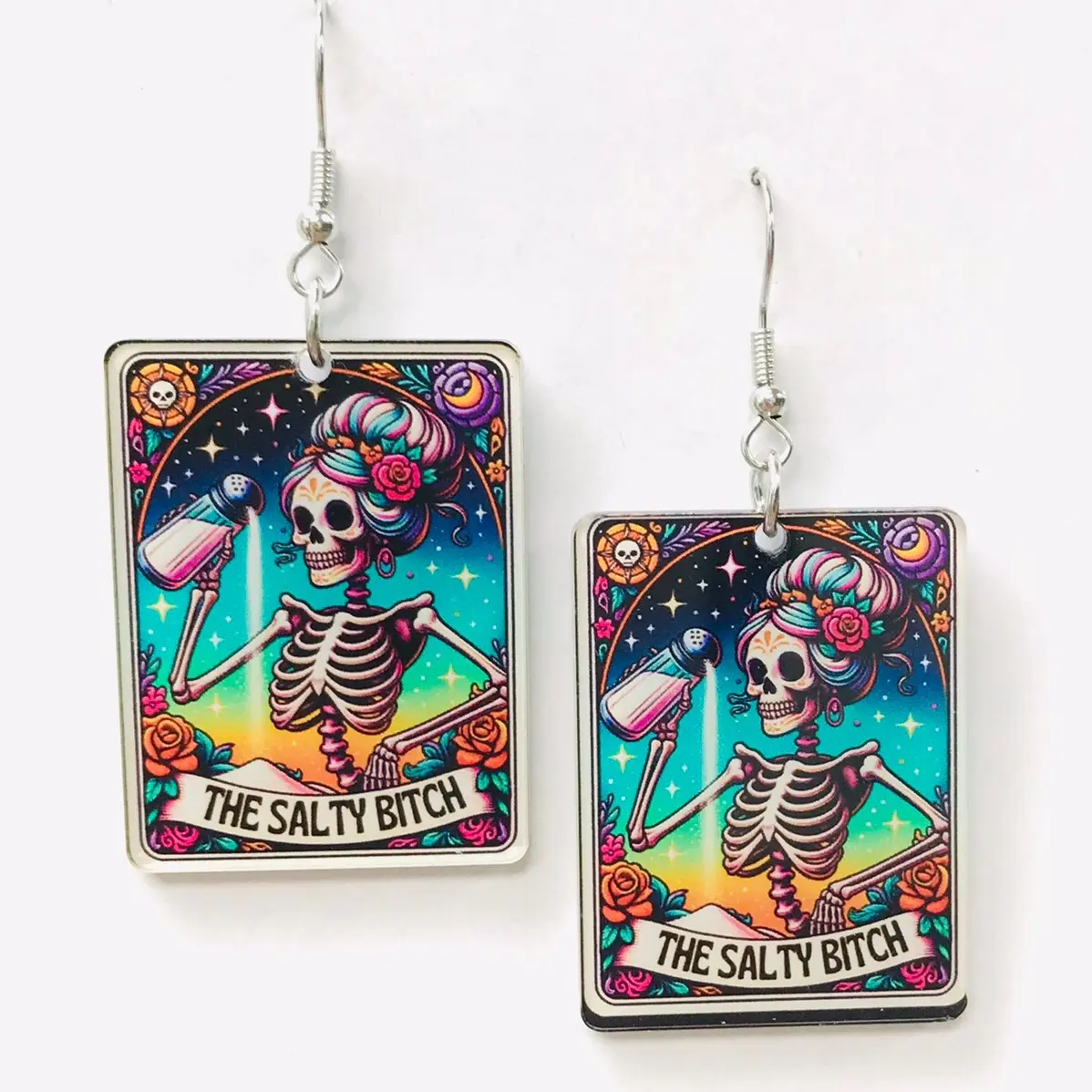 The salty Bitch acrylic earrings The salty Bitch acrylic earrings
