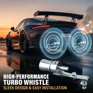 Deep-Resonating Car Exhaust Whistle - Precision-Cast, Deformation-Resistant, and Wear-Resistant Performance Accessory - Vibration-Proof and Secure-Fit Design, Ideal for Both City Commuting and Long-Distance Driving - Creates a Deep, Powerful Engine Sound
