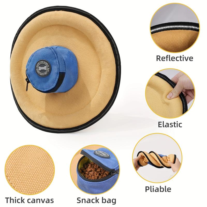 Dog Frisbee Toy With Built-In Treat Pouch, Interactive Fetch Toy, Suitable For Outdoor Exercise And Agility Training, Pet Reward Toy, Ideal For Small, Medium, And large Dogs To Catch And Fetch.