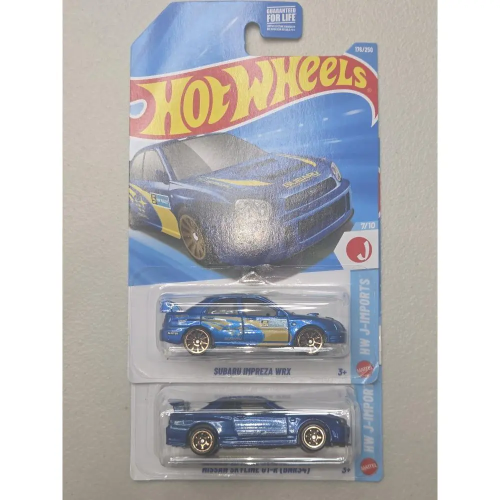 Hot Wheels Subaru Impreza WRX & Nissan Skyline GT-R Bundle Set of 2 Collectible Die-Cast Cars