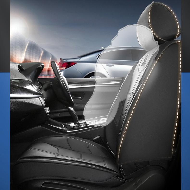 Waterproof Leather Car Seat Covers - Sleek & Stylish Protection for Moisture & Spills - Easy Install & Remove - Perfect for Car Owners