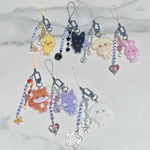 ANITEEZ Bias Beaded Keychain Phone Charm
