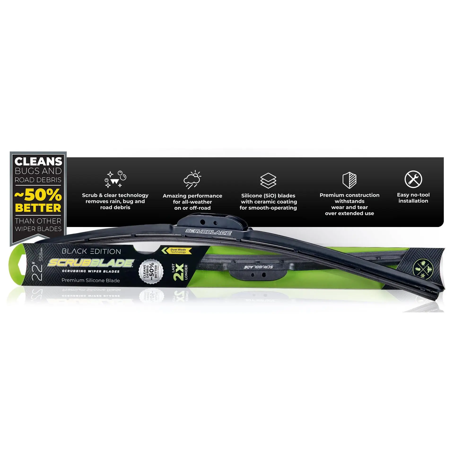 Wiper Blade - Black Edition SCRUBBLADE