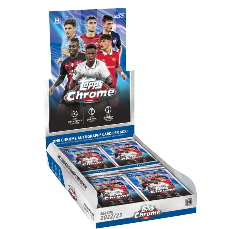 2023-24 Topps Stadium Club Chrome UEFA Champions League Soccer Hobby Box -  TikTok Shop
