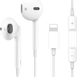 Hi-Fi In-Ear Headphones for iPhone, Stereo Sound Quality, Universal Compatibility with iPhone SE & More Models, High Quality Headphones