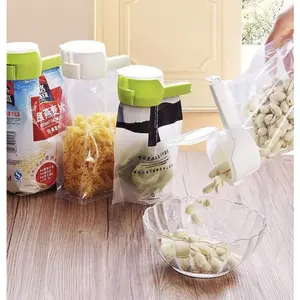 6 Pack Storage Bag Clip with Opening, Food Bag Clip, Plastic Kitchen Utensils