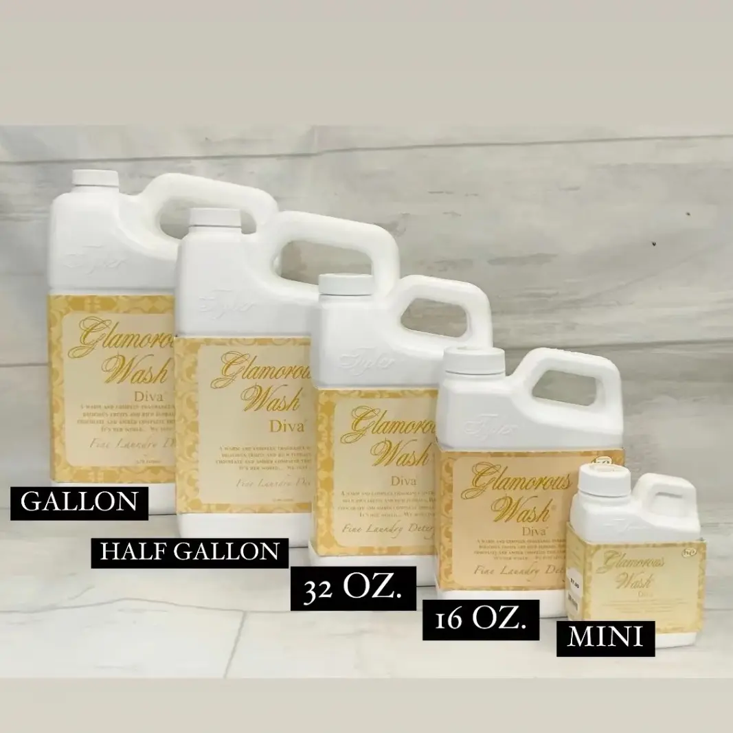 Tyler Candle Company Glamorous Wash Laundry Detergent for clothing, Delicates, Linens and more! home fragrance