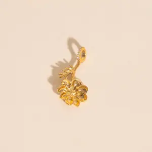 October Cosmos Birth Flower Necklace Charm