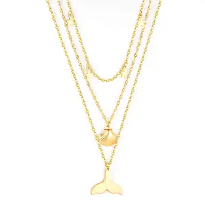 Fishtail Triple Necklace