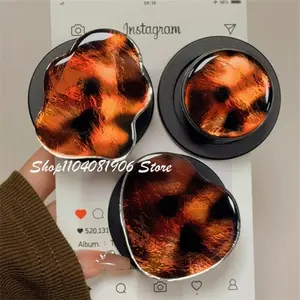 INS Cute Tortoiseshell Color Magnetic Holder Phone Griptok Grip Tok Stand Support For iPhone For Magsafe Accessories Smart Tok