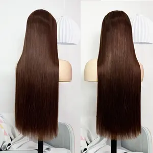 Raw Vietnamese Hair SDD 5x5 Wear Go Glueless Wig HD Lace Pre Cut Pre Bleached Pre Plucked 100% Human Hair Lace Wig 200% Density Light Brown Color