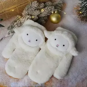 Cute Lamb Winter Mittens for Women, Electric Heated Mittens, Perfect Winter Accessory Windproof Touchscreen