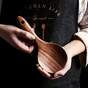 Wooden Rice Spoon and Scoop Set, Durable Wooden Kitchen Utensils, Perfect for Serving Soup and Grains, Eco-Friendly Cooking Tools, Durable Kitchenware, Kitchen Gadgets