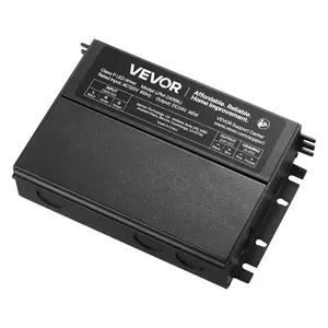 VEVOR LED Driver 300 Watts, 24V DC, Waterproof IP67 Low Voltage Power Supply Transformer, AC to DC Converter with Plug, Aluminum Alloy Housing, Easy Installation, for Indoor Outdoor LED Strip LightsVEVOR Super Brand Day