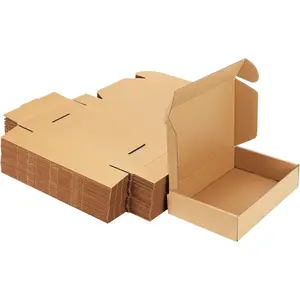9x6x2 Inches Shipping Boxes Pack of 50 Small Corrugated Cardboard Box for Mailing Packing Literature Mailer
