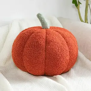 Soft Pumpkin Plush Pillow – Halloween Decor, Fleece Stuffed Pumpkins, Party Decoration