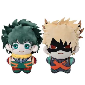 MHA Anime peripherals Plush Toy Midoriya Izuku Bakugou Katsuki Plushie Doll Room Decoration Cute Stuffed Toy gift backpack charm