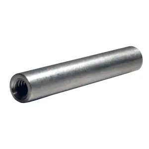 141608RFA Aluminum Female Threaded Round Standoff, 1/4" OD, 1" Length, 8-32 Thread Size (Pack of 25)
