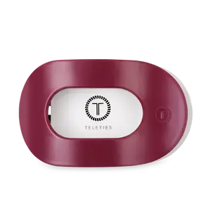 TELETIES Wild Side Large Flat Round Hair Clip in Deep Magenta - Lightweight & Durable for All-Day Wear - Secure Gentle Hold