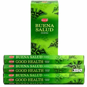HEM Good Health Incense Sticks - 6 Boxes (120 Sticks Total) - Home Fragrance for Meditation, Relaxation