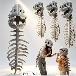 Dinosaur Skeleton Costume - Parent-Child Interaction Props - 3D Spinosaurus Skull Mask, Dinosaur Skeleton Headgear, Cosplay Party Gift, Halloween, Easter, Birthday Present