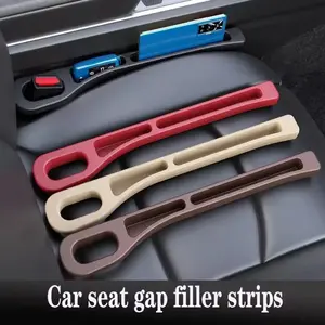 2Pcs Car Seat Gap Filler Side Seam Plug Strip Leak-Proof Filling Strip for All Car Model Wallet Phone Holder Car Accessories NONE