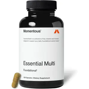 Momentous Essential Multivitamin for Women & Men - Complete Vitamin & Mineral Complex for Athletes & Wellness Enthusiasts - GMO & Gluten Free - NSF Certified for Sport - 30 Servings
