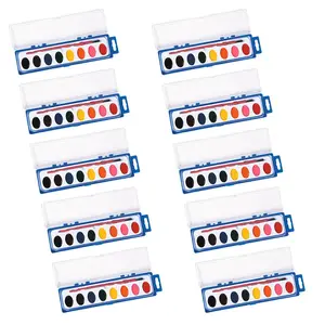 Vibrant 8-Color Watercolor Paint Trays - 300 Pc. for Young Artists