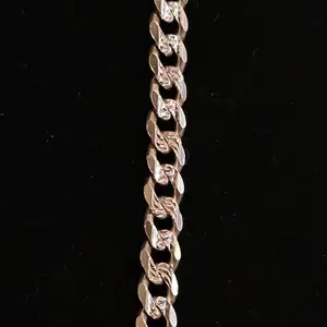 24" Cuban Link 925 Sterling Silver Diamond Cut Chain Necklace - 4.6mm