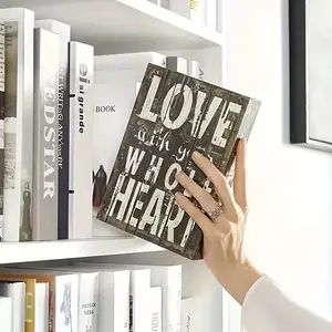 Book Safe Box with Key Lock, Hidden Metal Storage Trunk, Multipurpose Fake Book Safe, Penny Bank for Coins, Jewelry, Currency, Passports, Letters, Watches, Valuables, Savings Jar, Security Safe Box