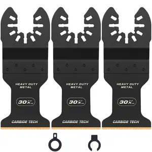 Carbide Oscillating Saw Blades, Multitool Blades Quick Release for Hard Material, Hardened Metal, Nails, Bolts and Screws