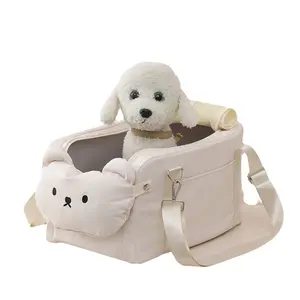 Outdoor Car Pet Carrier Travel Outdoor Car Dog House Car Central Control Safety Seat Small Pet Handbag