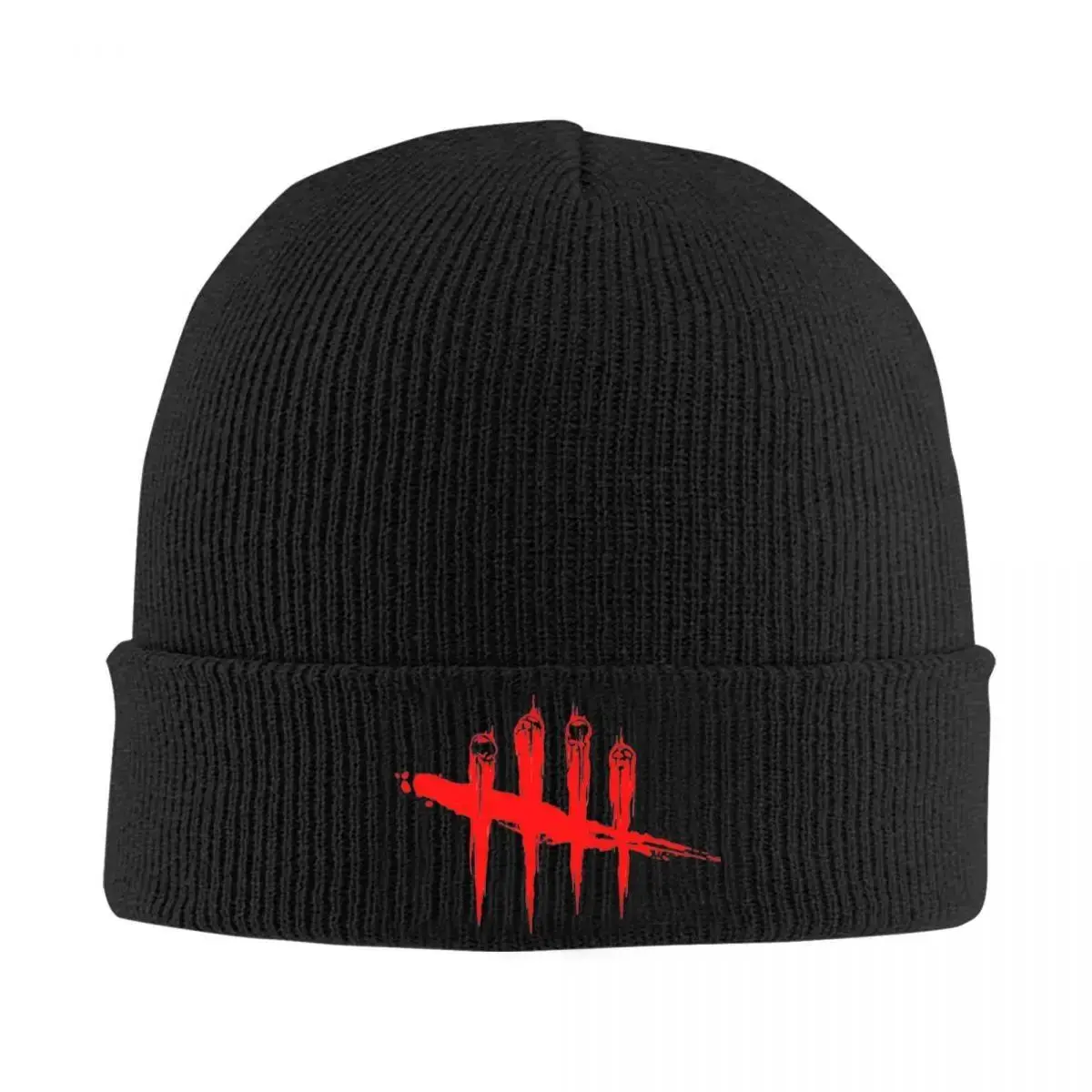 Unisex Horror Logo Soft Acrylic Knit Winter Beanie - Lightweight Elastic Skullcap for Outdoor Sports, Casual & Everyday Wear, Hand Wash Sports & Outdoor Hat, Stretch, Universal, Fitted, One-Size-Fits-All